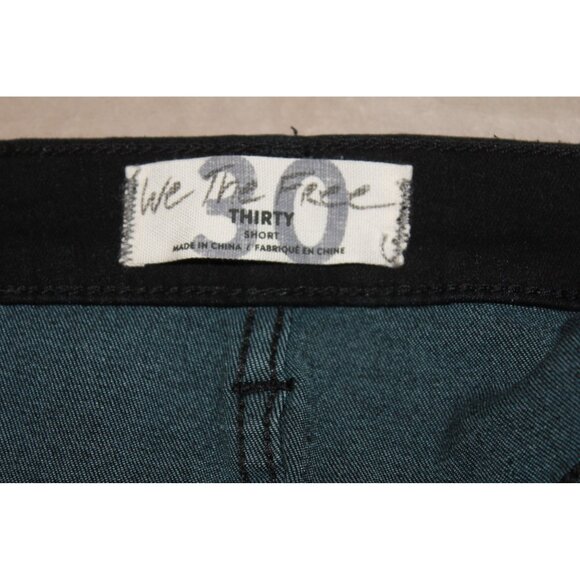 NWT Free People Womens "Worn Black" Denim Mini Skirt MSRP $68  Size 30 NEW - Picture 14 of 15
